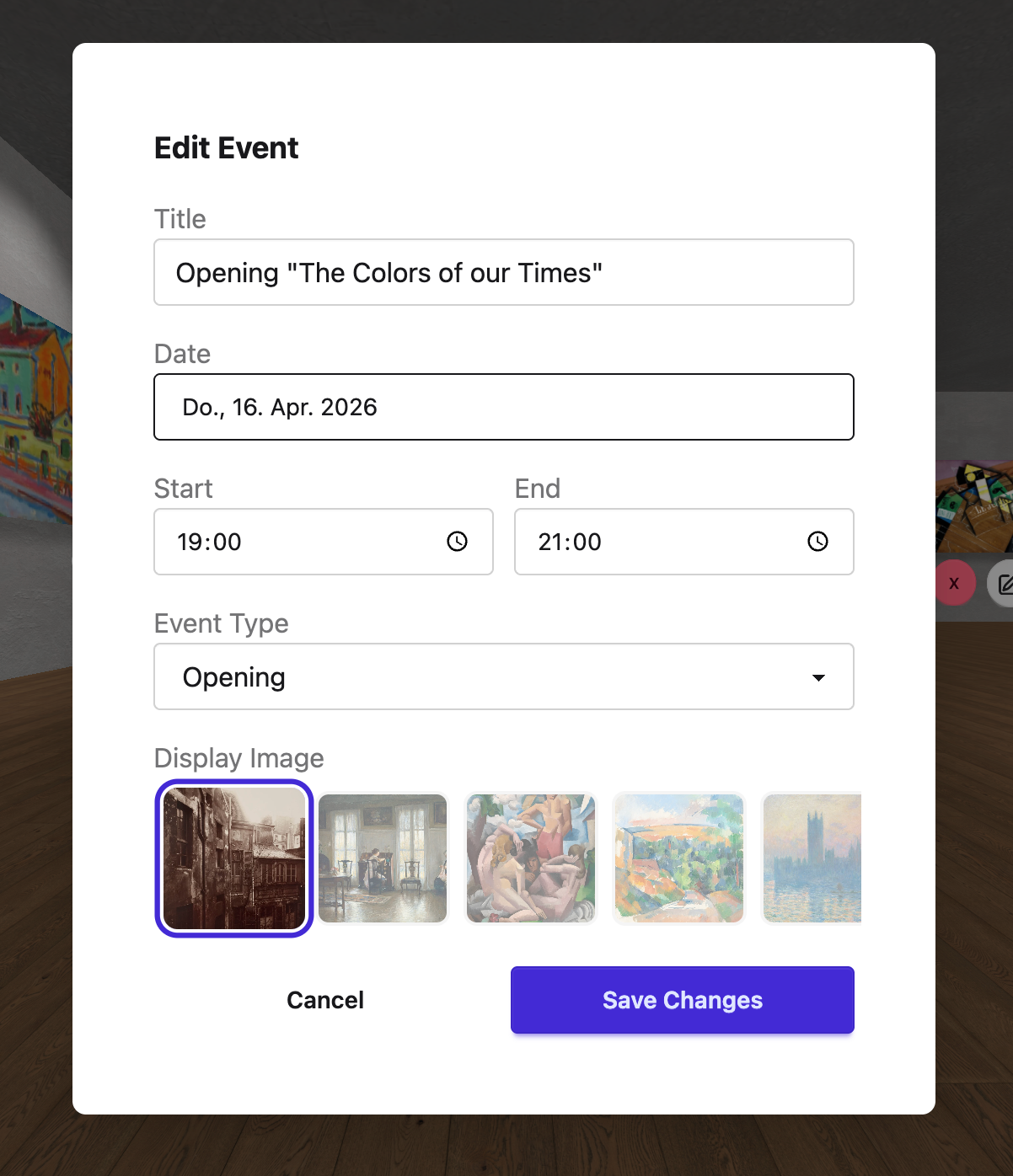 Event creation 2